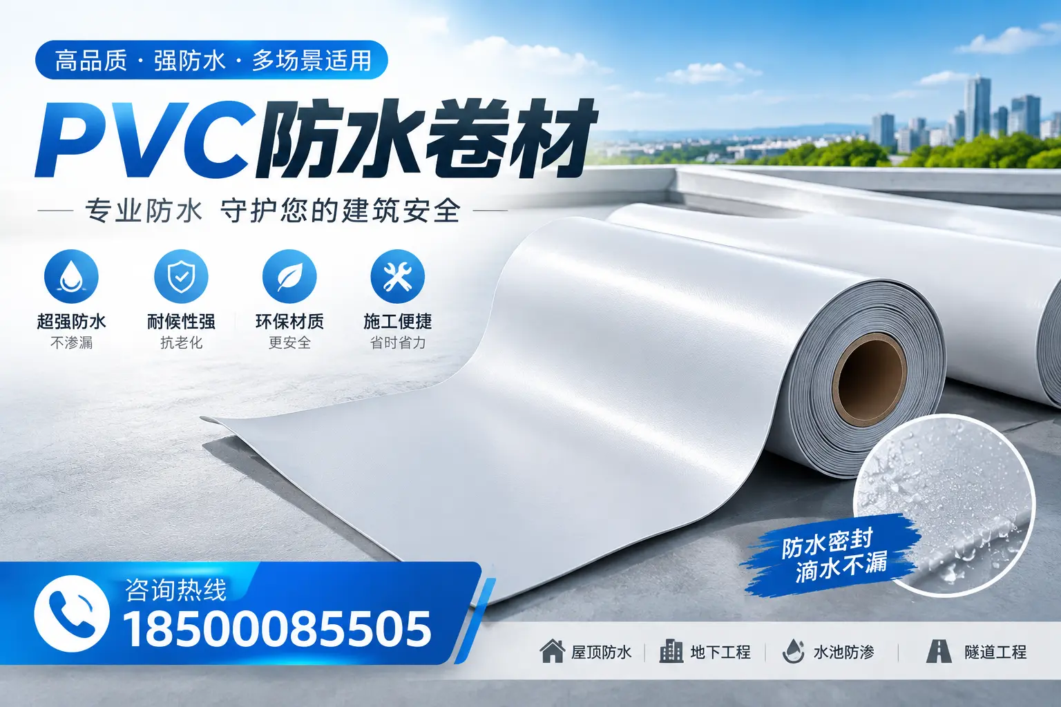 PVC防水卷材的市场竞争分析,宜宾品牌选择参考