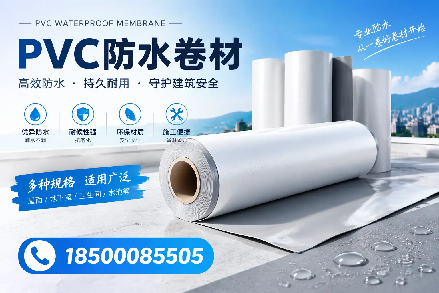 如何选择适合的PVC防水卷材?专家为您解答宜宾的需求